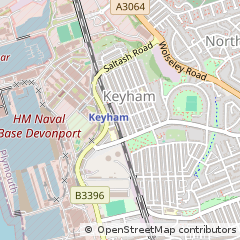 Map of Plymouth, Devon