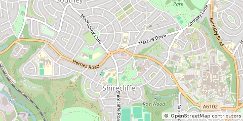 Map of Sheffield
