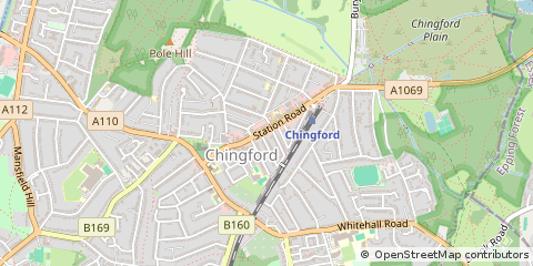 Map of Chingford, London