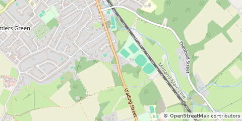 Map of Radlett, Hertfordshire