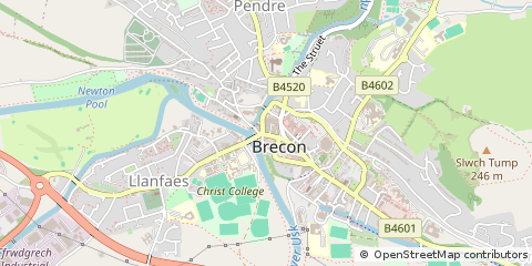 Map of Brecon