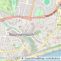 Map of Bournemouth, Dorset