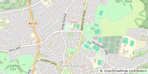 Map of Sheffield