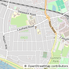 Map of Southend on SEA, Essex