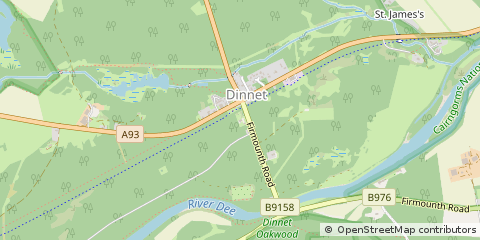 Map of Aboyne, Aberdeenshire