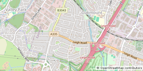 Map of Eastleigh, Hampshire