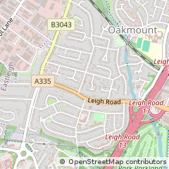 Map of Eastleigh, Hampshire