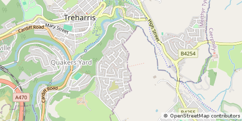 Map of Treharris