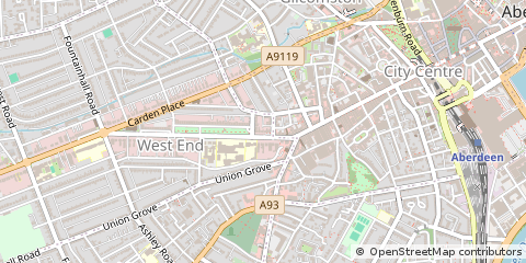Map of Aberdeen