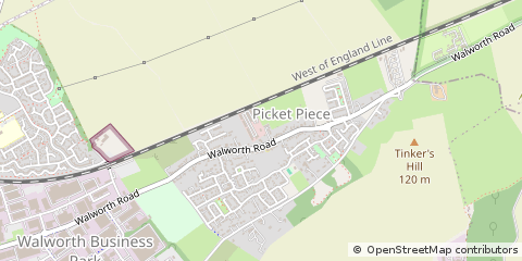 Map of Andover, Hampshire