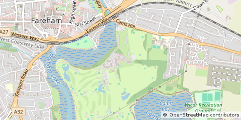 Map of Fareham, Hampshire