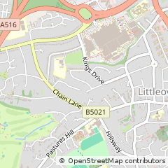 Map of Littleover, Derby