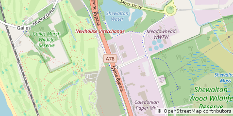 Map of Meadowhead, Irvine
