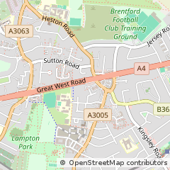 Map of Hounslow, Middlesex