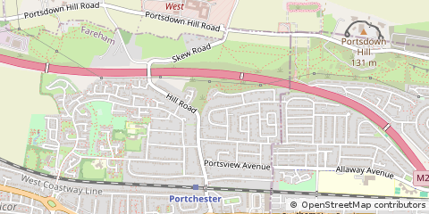 Map of Fareham, Hampshire