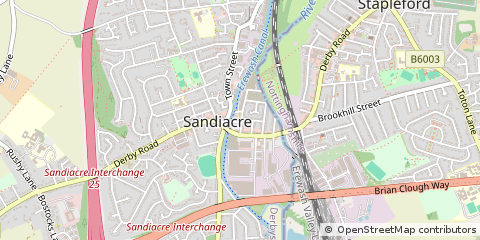 Map of Nottingham, Nottinghamshire