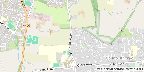 Map of Leicester