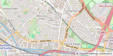 Map of West Bromwich, West Midlands