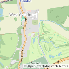 Map of West Clandon, Surrey