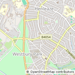 Map of Westbury Park, Bristol