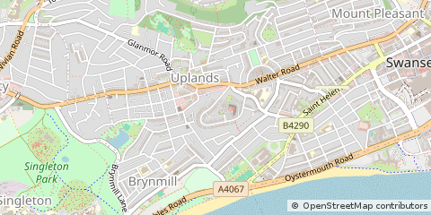 Map of Swansea