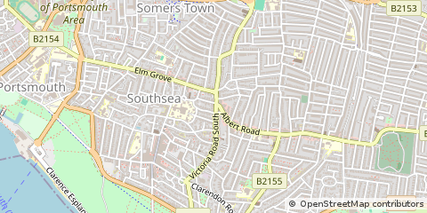 Map of Southsea, Hampshire