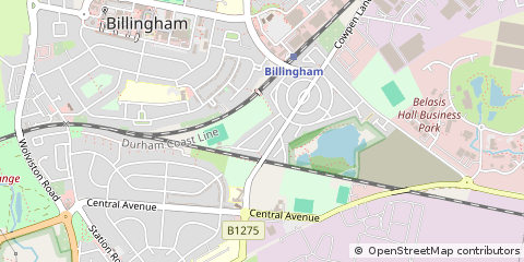 Map of Billingham
