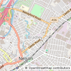 Map of Nelson, Lancashire