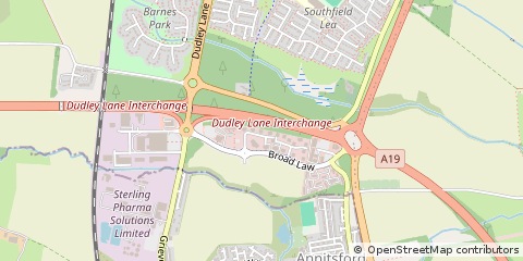 Map of Cramlington, Northumberland