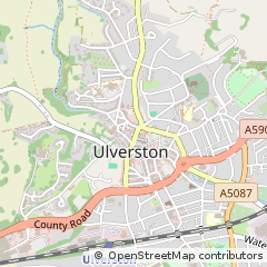 Map of Ulverston, Cumbria
