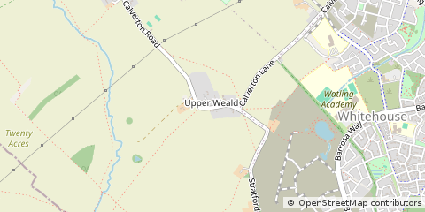Map of Milton Keynes, Bucks