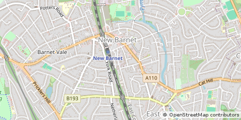 Map of NEW Barnet, Hertfordshire