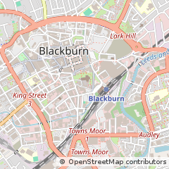 Map of Blackburn, Lancashire