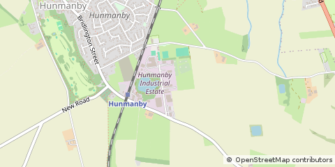 Map of Hunmanby, North Yorkshire