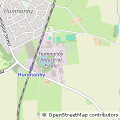 Map of Hunmanby, North Yorkshire