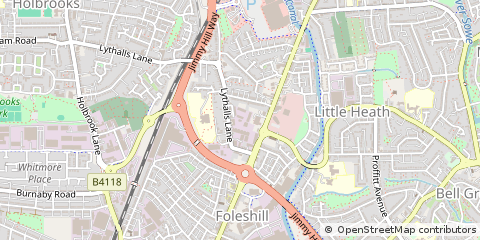 Map of Coventry, West Midlands