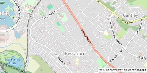Map of Doncaster, South Yorkshire