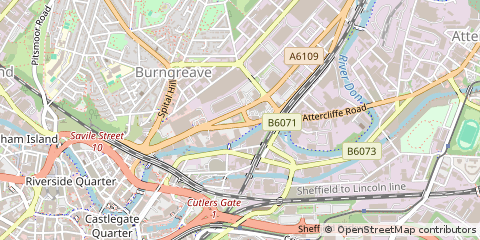 Map of Sheffield