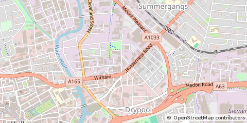 Map of Hull, East Yorkshire