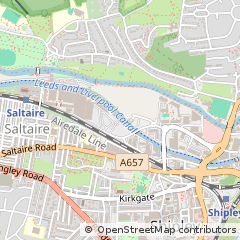 Map of Shipley, West Yorkshire