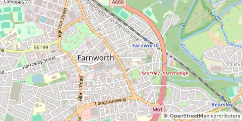 Map of Bolton, Greater Manchester