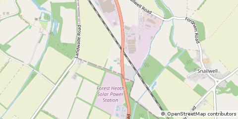 Map of Newmarket, Suffolk