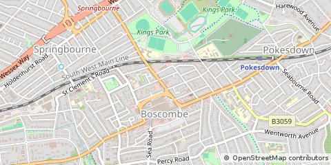 Map of Bournemouth