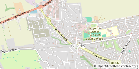 Map of Hull, East Yorkshire