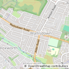 Map of Bournemouth, Dorset