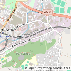 Map of Keighley, West Yorkshire