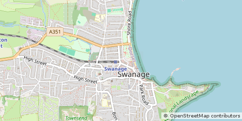 Map of Swanage, Dorset