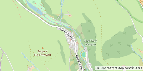 Map of Bargoed, MID-Glamorgan