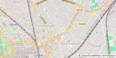 Map of Cardiff