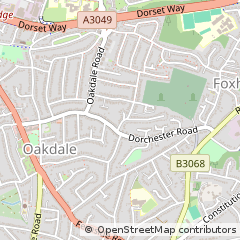 Map of Poole, Dorset